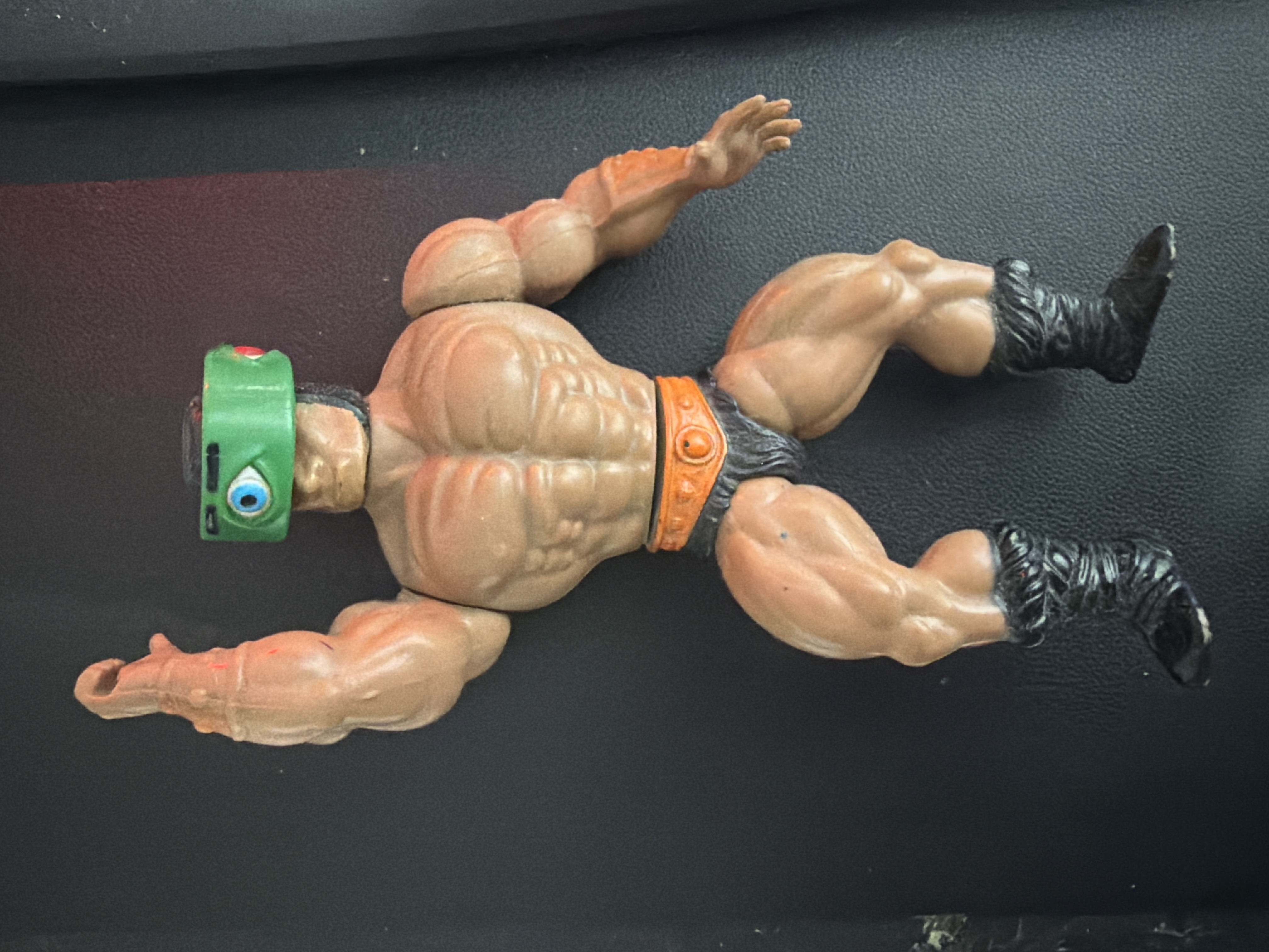 vintage 1981 Mattel Masters of the Universe Tri-Klops action figure.