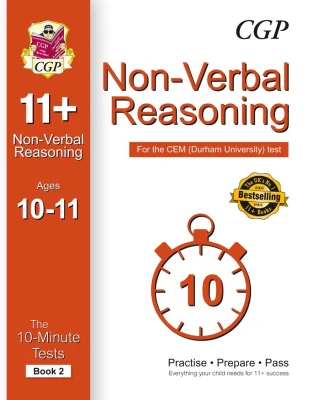 10-Minute Tests for 11+ Non-Verbal Reasoning Ages 10-11 (Book 2) - CEM Test (CGP 11+ CEM)