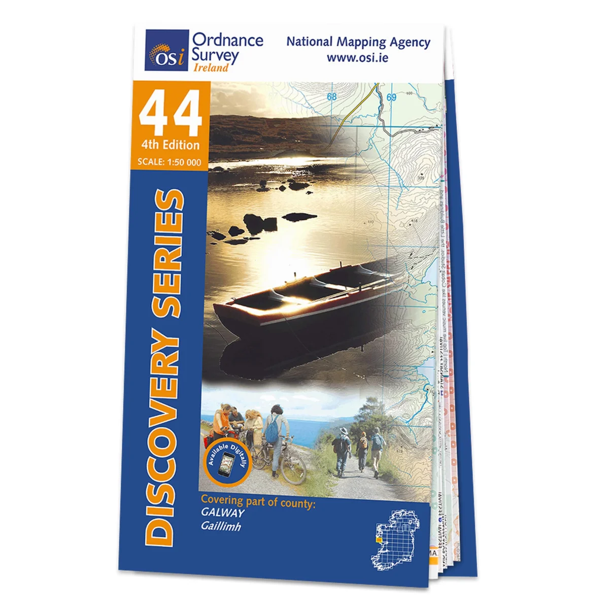 County Galway Map | Connemara | Ordnance Survey Ireland | OSI Discovery Series 44 | Ireland | Walks | Hiking | Maps | Adventure