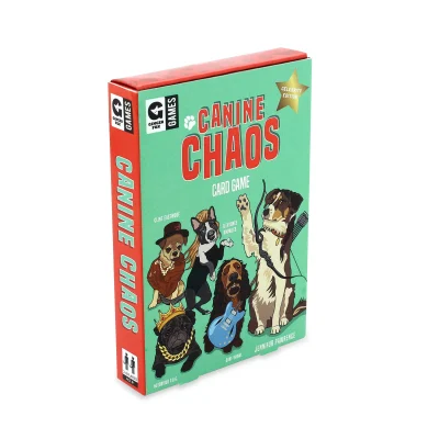 Ginger Fox Canine Chaos Card Game | Fast-Paced Card Swapping Matching Pairs Game | Family Party Game Night | Easy to Learn Quick to Play | Ages 8+