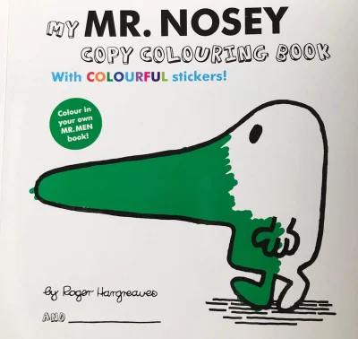 Mr Men Mr Nosey Colouring